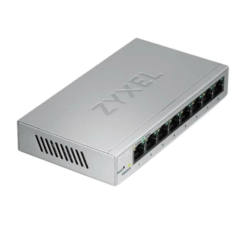 Комутатор ZYXEL GS1200-8 (GS1200-8-EU0101F) (8xGE, метал, настільний, безшумний, WebSmart) - мініатюра 4