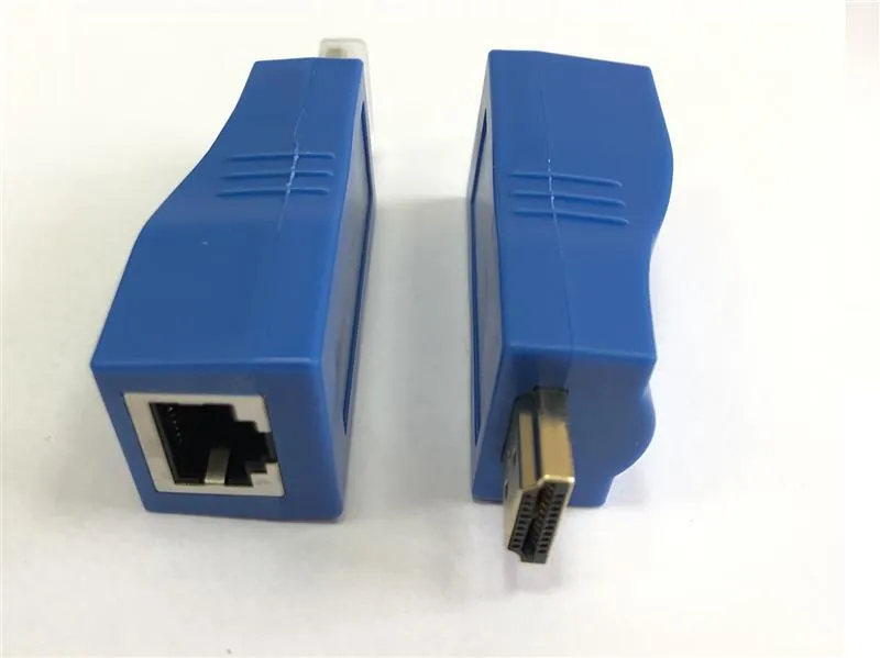 Подовжувач Atcom HDMI - RJ-45 (M/F), до 30 м, Blue (14369) - зображення 1