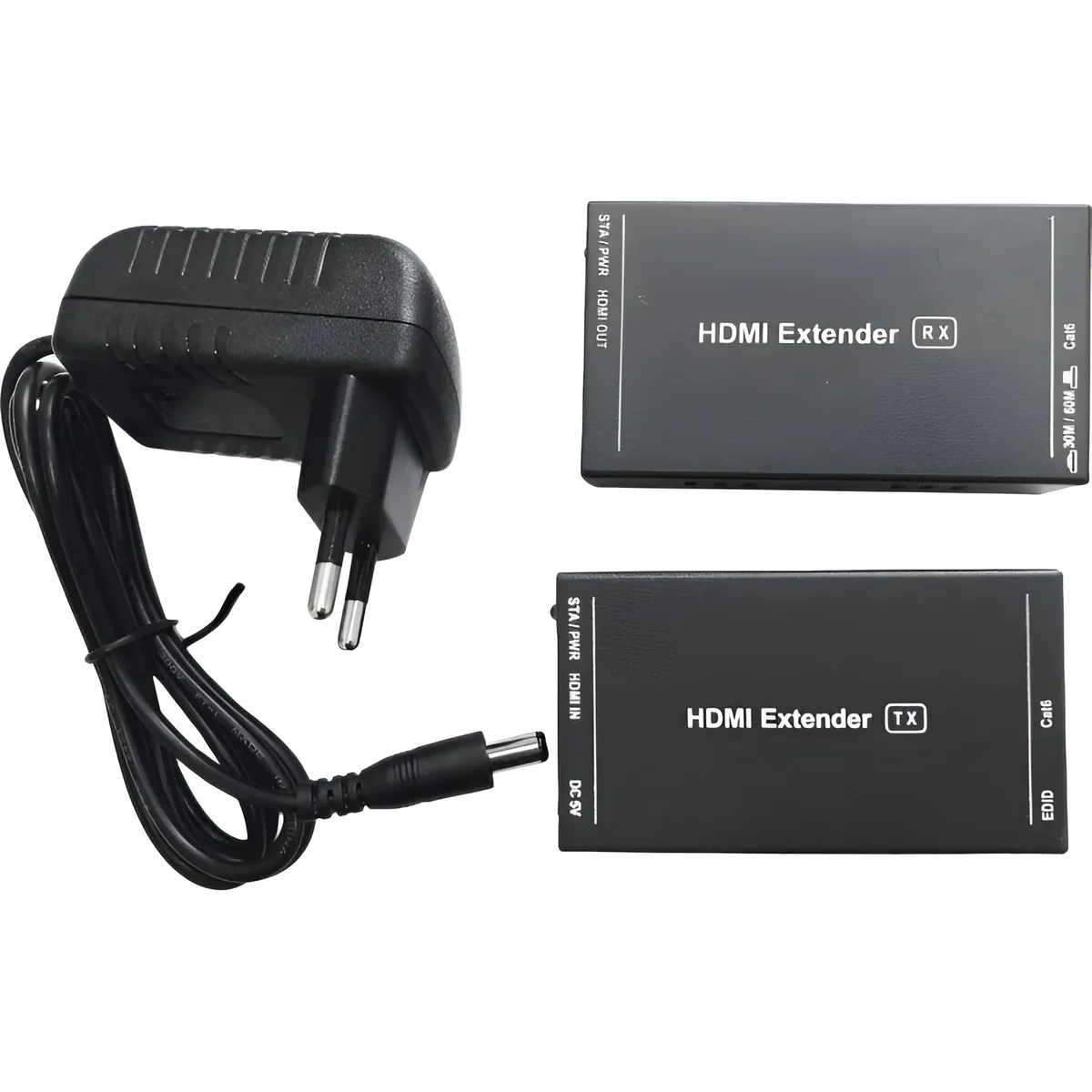 Подовжувач Atcom HDMI - RJ-45 (F/F), до 60 м, Black (14371) - мініатюра 3