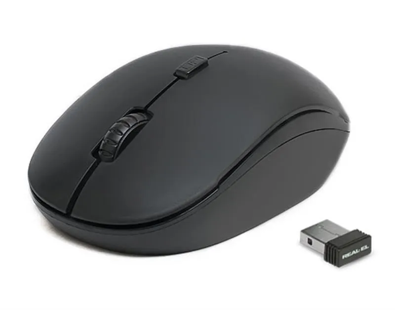 Миша бездротова REAL-EL RM-301 Wireless Black - мініатюра 4