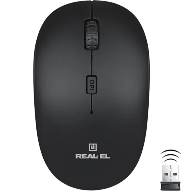 Миша бездротова REAL-EL RM-301 Wireless Black - мініатюра 6