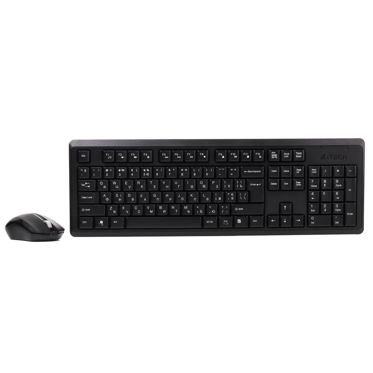 Комплект (клавіатура, миша) бездротовий A4Tech 4200N (GR-92+G3-200N) Black - мініатюра 2