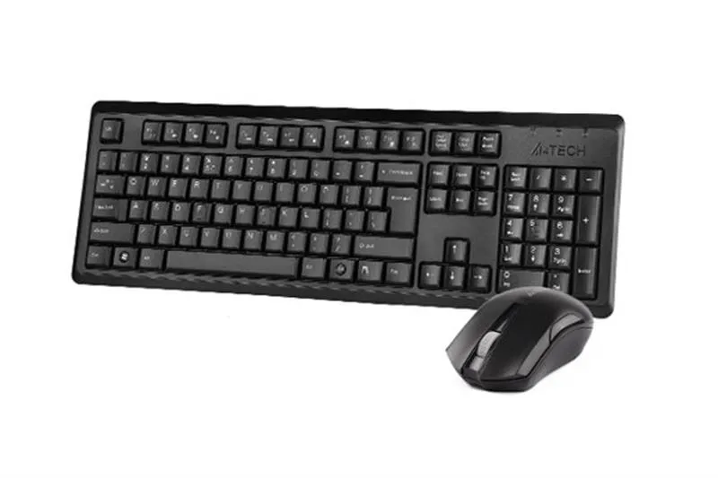 Комплект (клавіатура, миша) бездротовий A4Tech 4200N (GR-92+G3-200N) Black - мініатюра 3