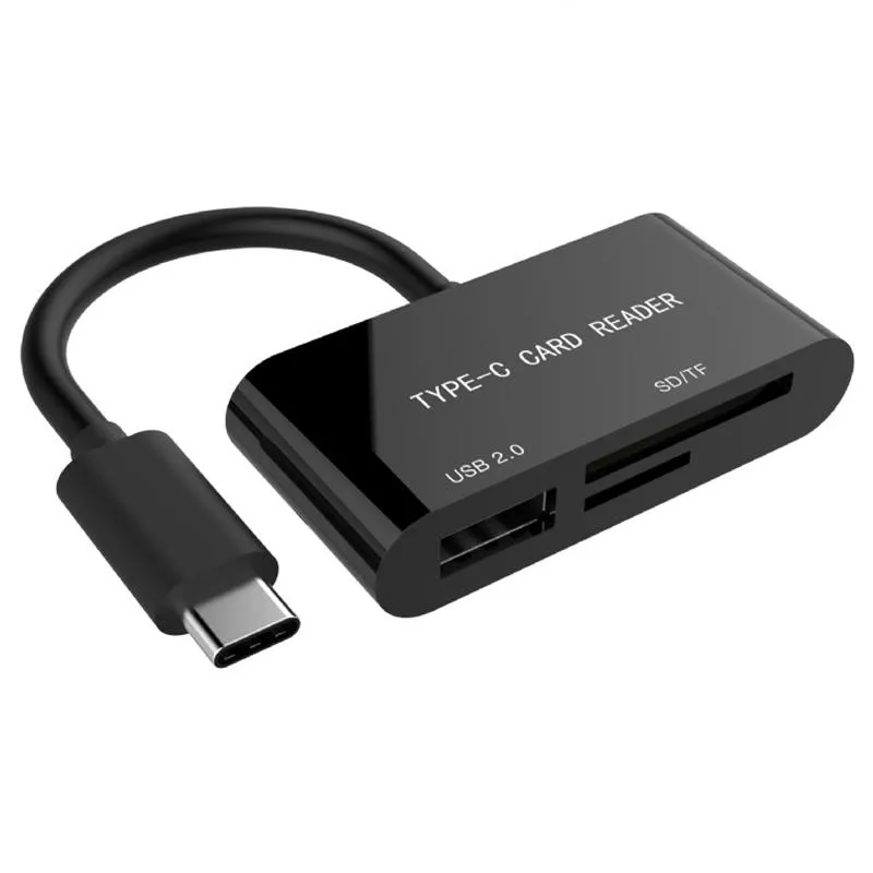 Картрідер Gembird UHB-CR3-02 USB Type-C Black - зображення 1