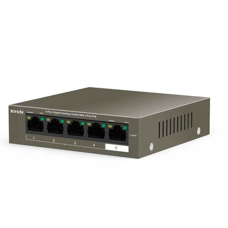 Комутатор Tenda TEG1105P-4-63W - мініатюра 2