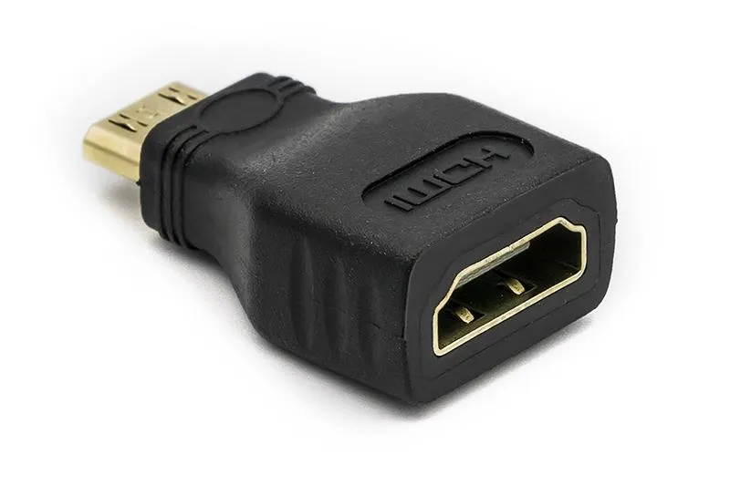 Адаптер PowerPlant (CA911080), HDMI - miniHDMI, чорний - зображення 1