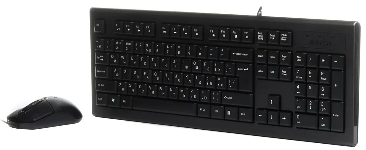 Комплект (клавіатура, миша) A4Tech KR-8572 Black - мініатюра 2