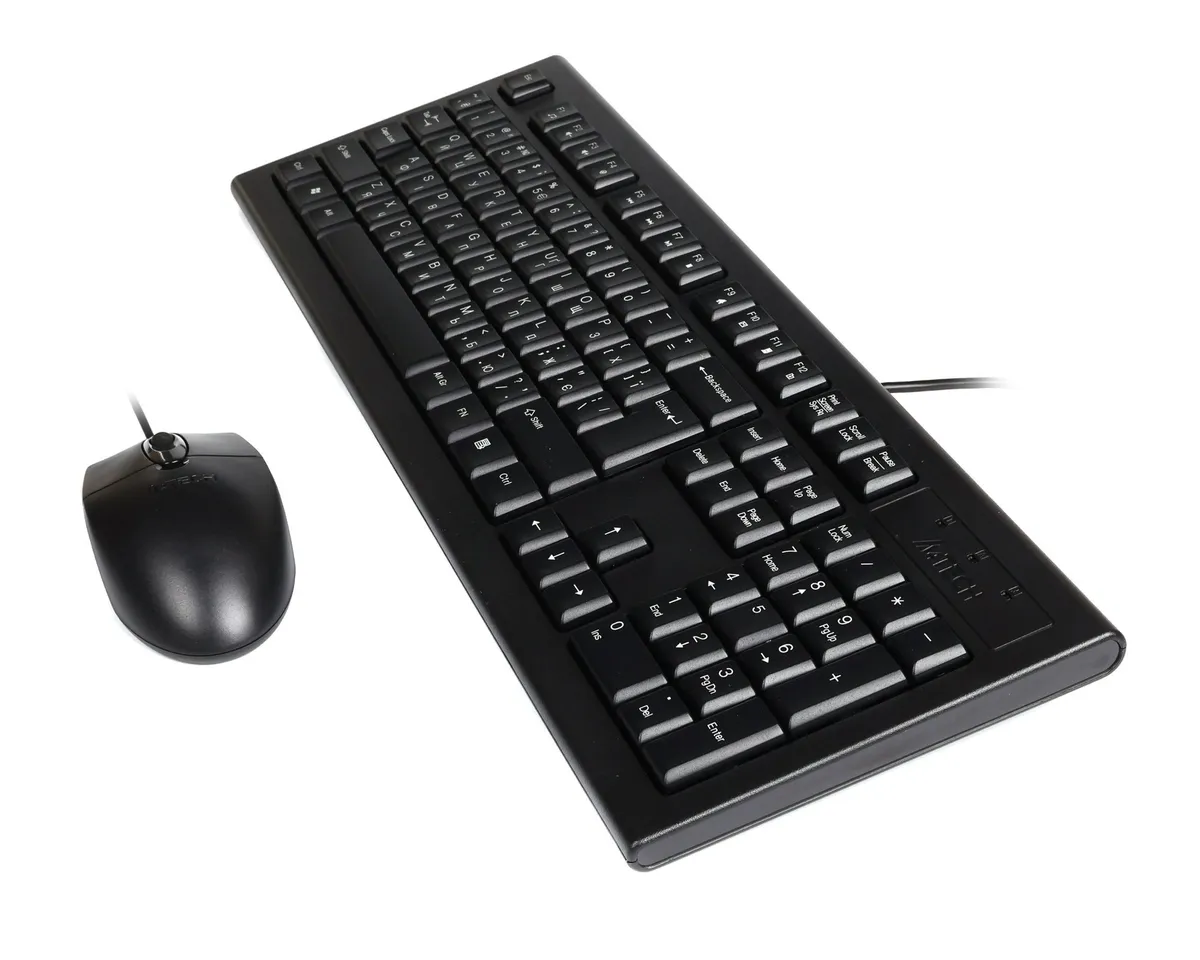 Комплект (клавіатура, миша) A4Tech KR-8572 Black - мініатюра 4