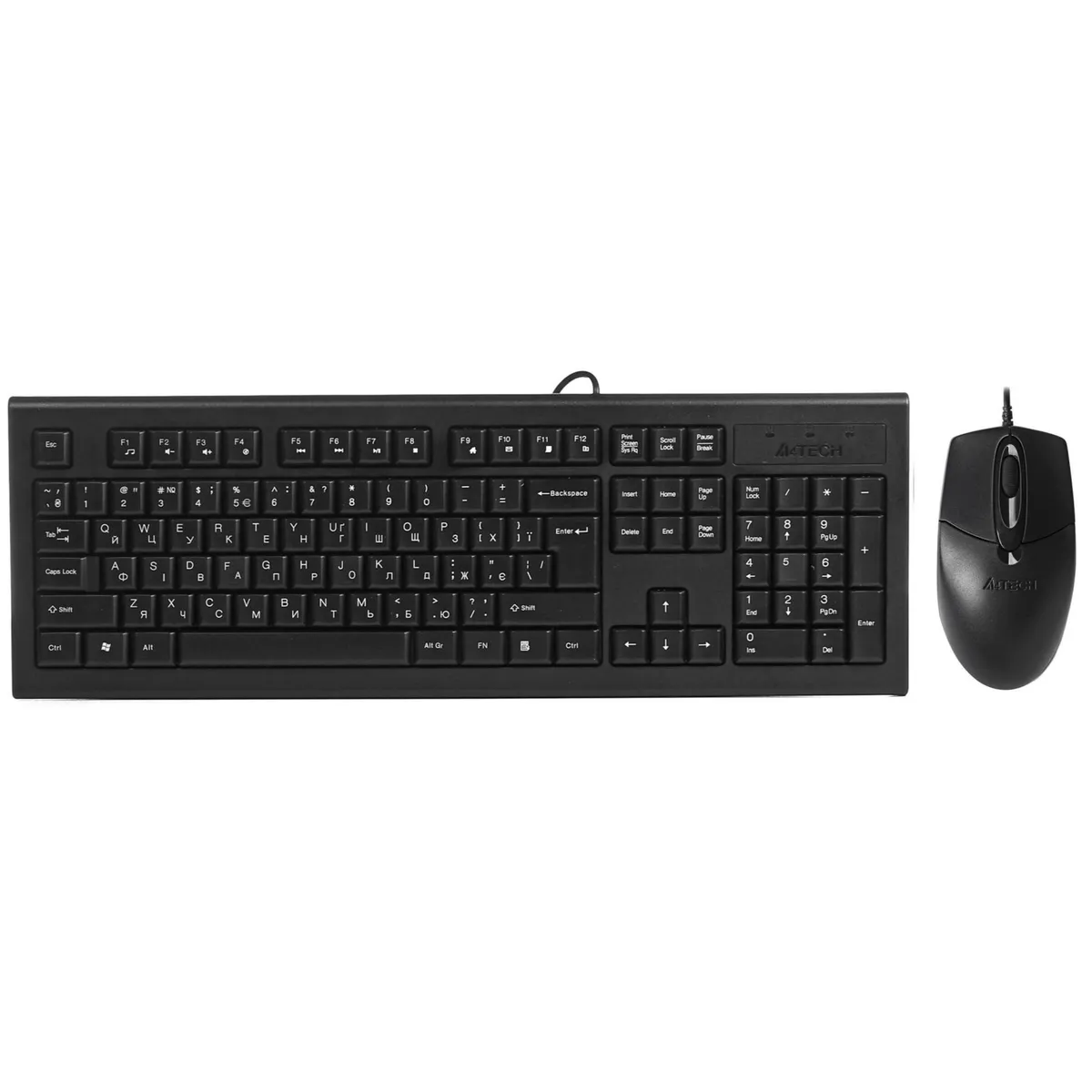 Комплект (клавіатура, миша) A4Tech KR-8572 Black - мініатюра 8
