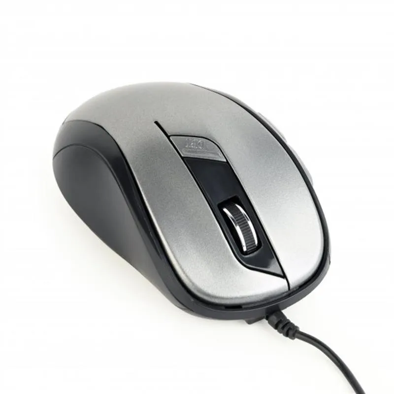 Миша Gembird MUS-6B-01-BG Black/Grey - зображення 1
