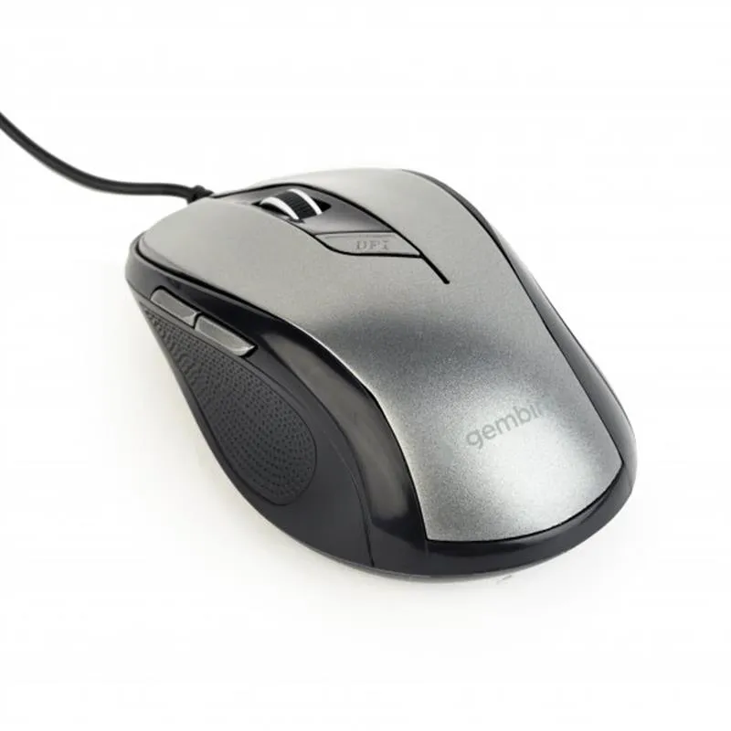 Миша Gembird MUS-6B-01-BG Black/Grey - мініатюра 2