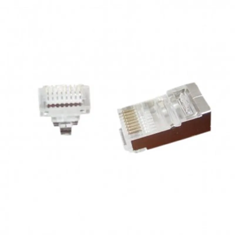 Конектор RJ 45 Cablexpert (LC-PTF-01/50) екранований, із позолоченими контактами, 50 шт/уп - зображення 1