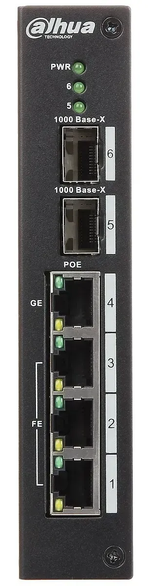 POE комутатор Dahua DH-PFS4206-4P-96 - мініатюра 5