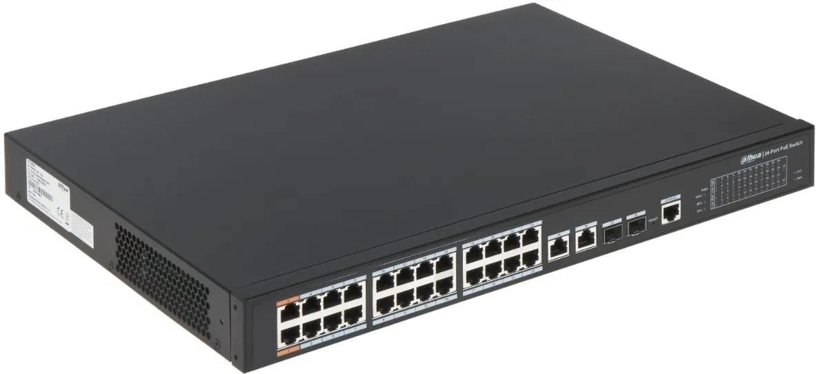 POE комутатор Dahua PFS4226-24ET-360 - мініатюра 2