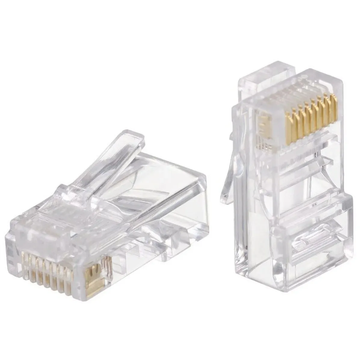 Конектор RJ 45 Cablexpert (PLUG3UP6/100) із позолоченими контактами (100 шт/уп) - зображення 1