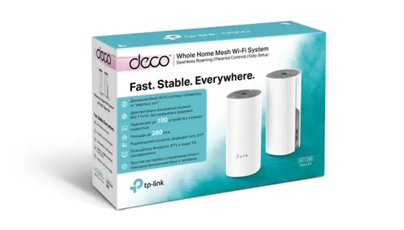 WiFi Mesh-система TP-Link Deco E4(2-pack) - мініатюра 5