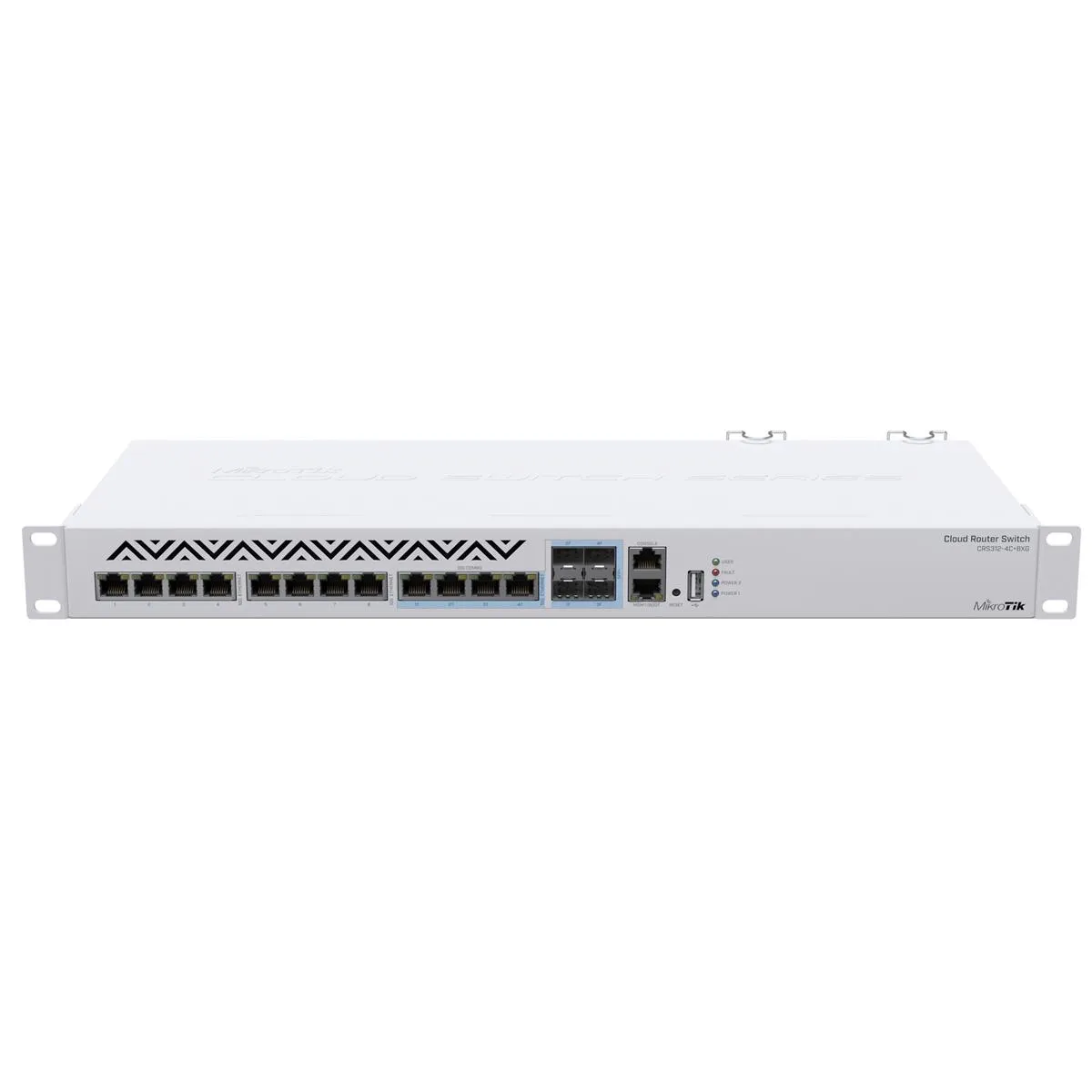Комутатор MikroTik CRS312-4C+8XG-RM (8xGE PoE, 4xCombo, USB, 1хRJ45) - мініатюра 4