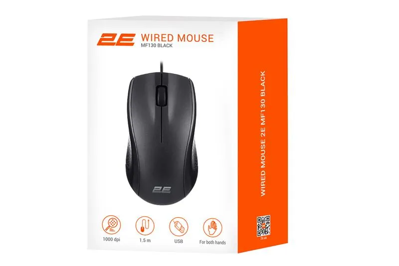 Миша 2E MF130 Black (2E-MF130UB) - мініатюра 6