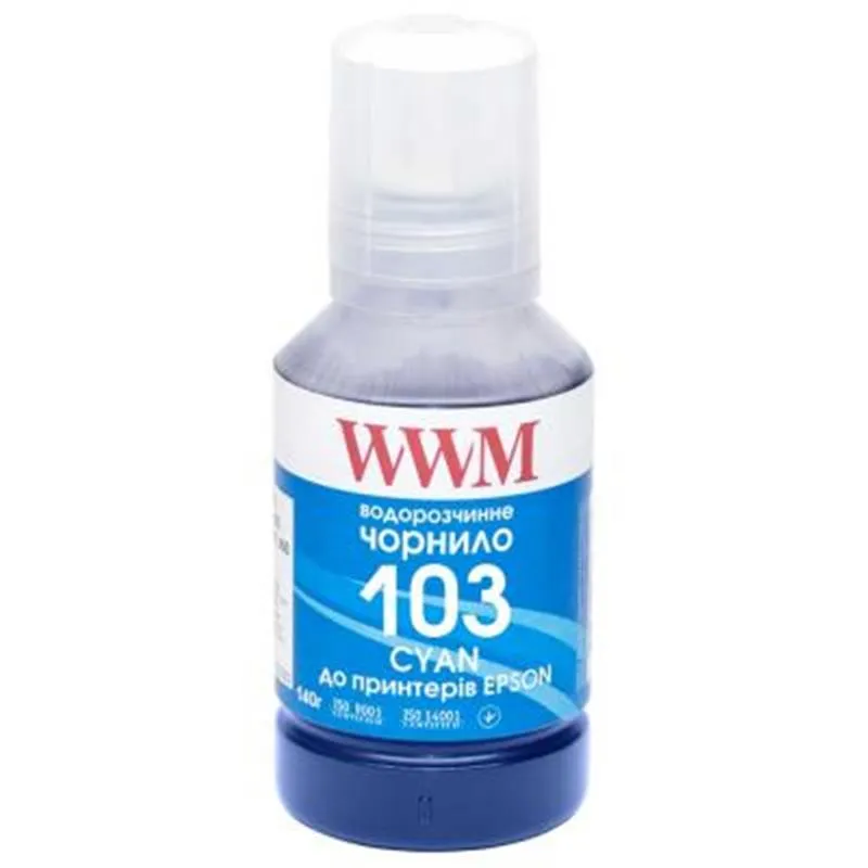 Чорнило WWM Epson L3100/3110/3150 (Cyan) (E103C) 140г - зображення 1