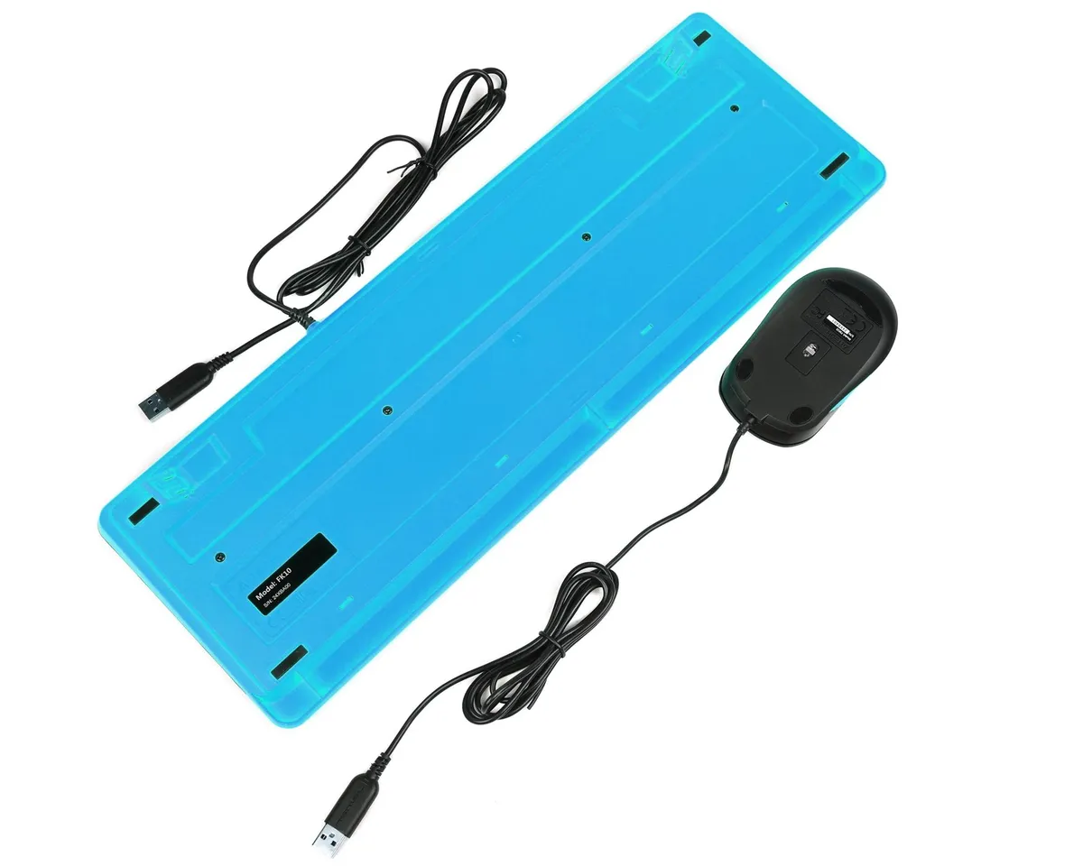 Комплект (клавіатура, миша) A4Tech F1010 Black/Blue - мініатюра 5
