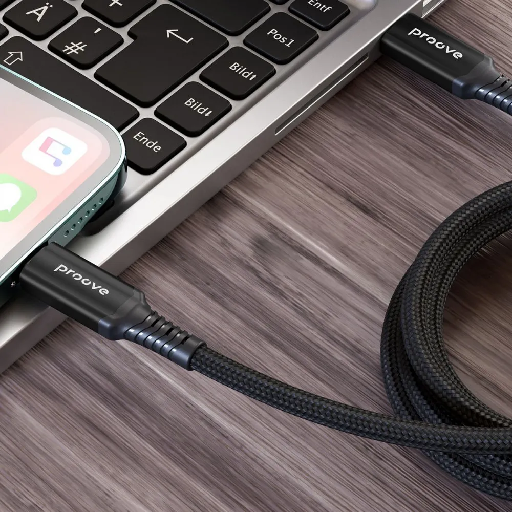 Кабель Proove Speed Line USB-C - USB-С 240W 1m Black (CCSL60002201) - мініатюра 3