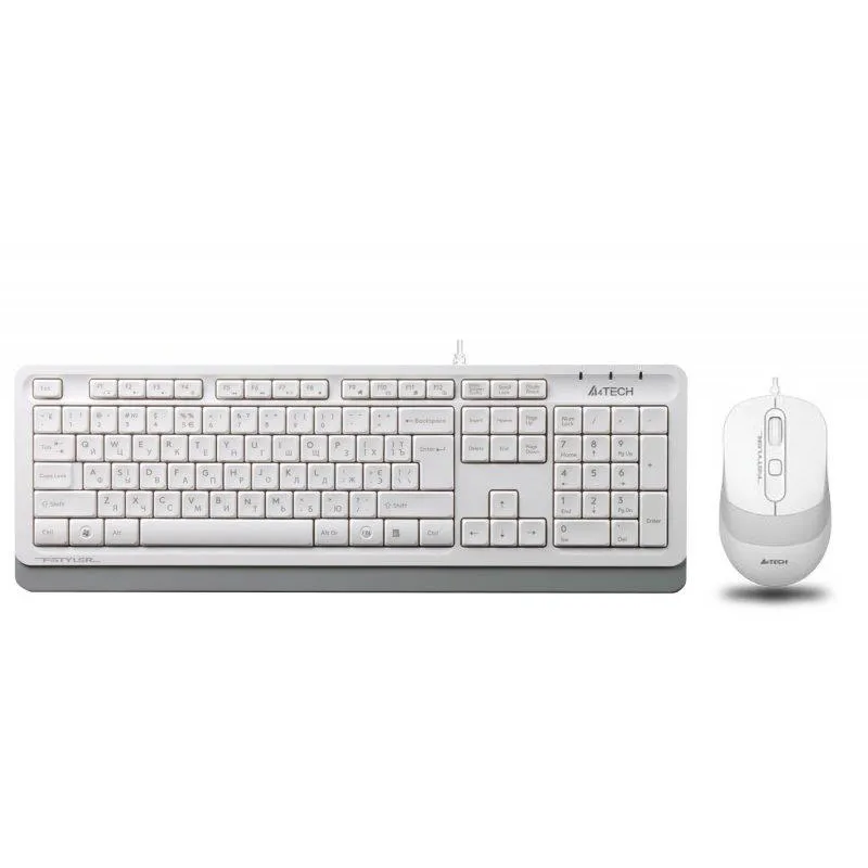 Комплект (клавіатура, миша) A4Tech F1010 White - мініатюра 5