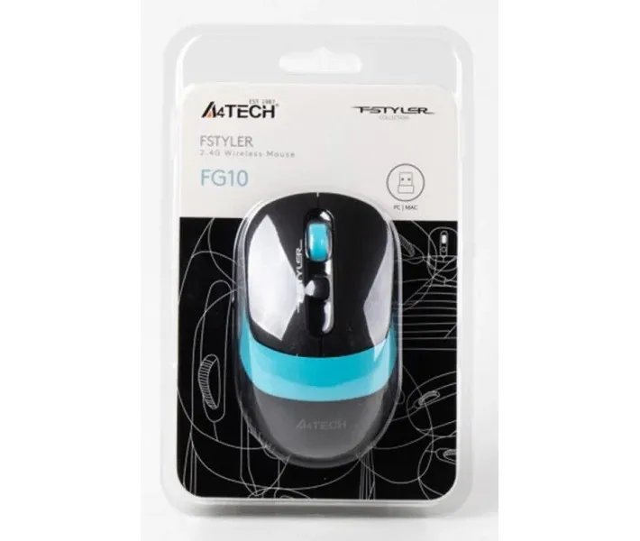 Миша бездротова A4Tech FG10 Black/Blue USB - мініатюра 4