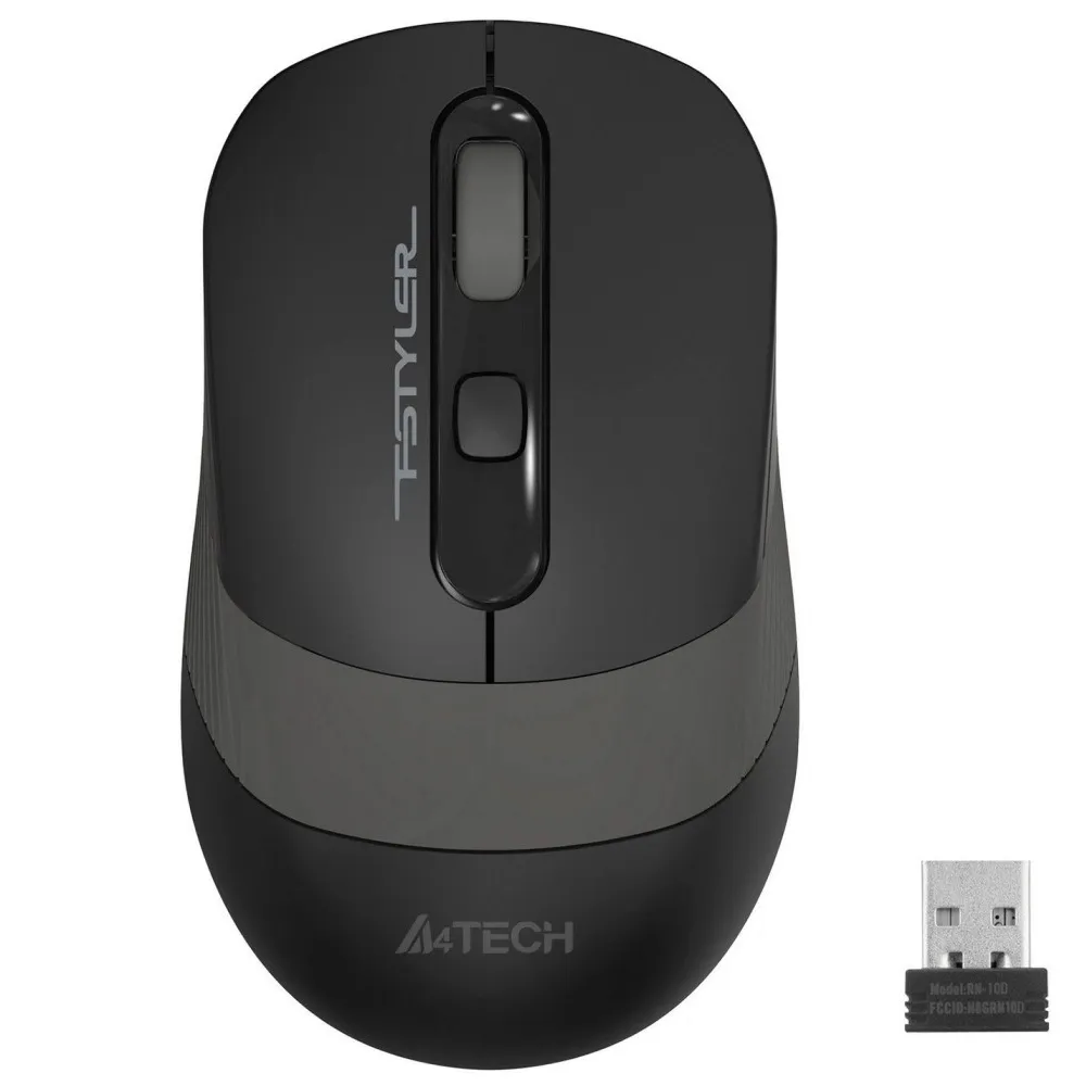 Миша бездротова A4Tech FG10 Black/Grey USB - мініатюра 3