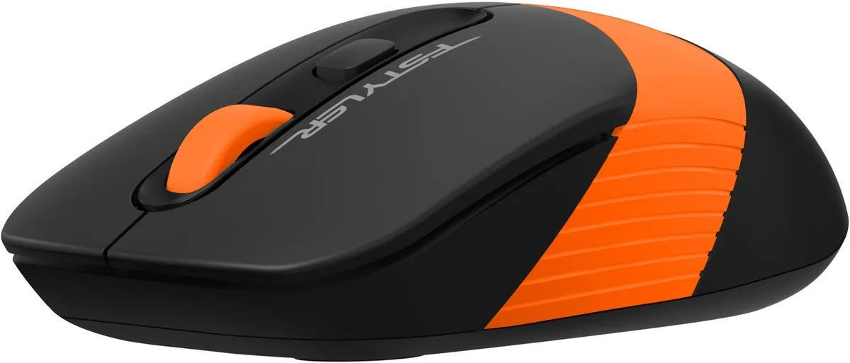 Миша бездротова A4Tech FG10 Black/Orange USB - мініатюра 2