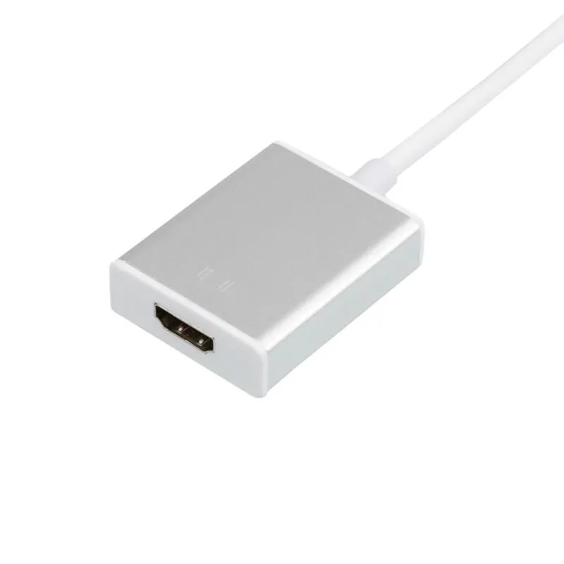 Кабель Atcom HDMI - USB Type-C (F/M), 0.1 м, White (13888) - мініатюра 2