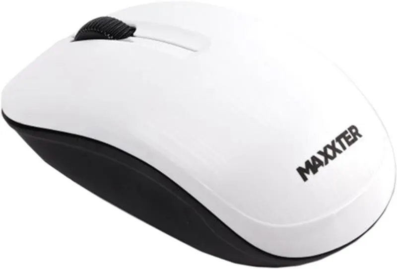 Миша бездротова Maxxter Mr-333-W White USB - зображення 1