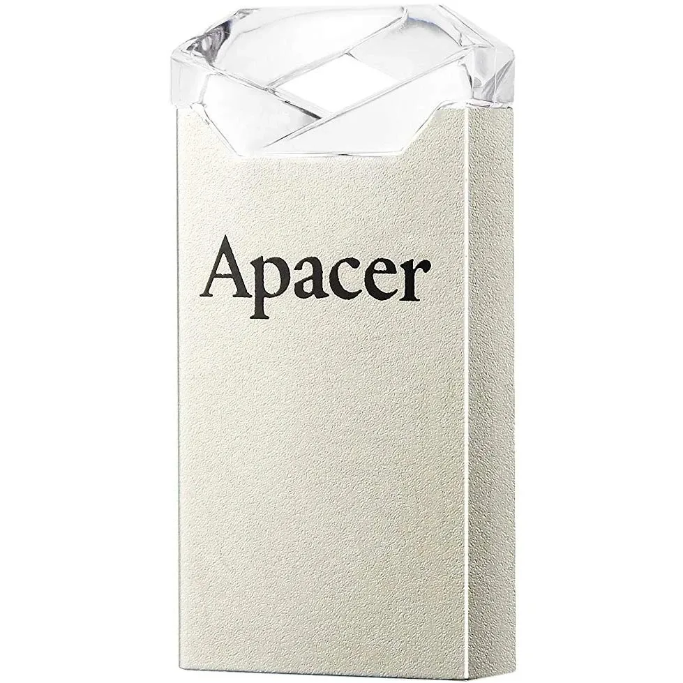Флеш-накопичувач USB 64GB Apacer AH111 Silver/Crystal (AP64GAH111CR-1) - мініатюра 2