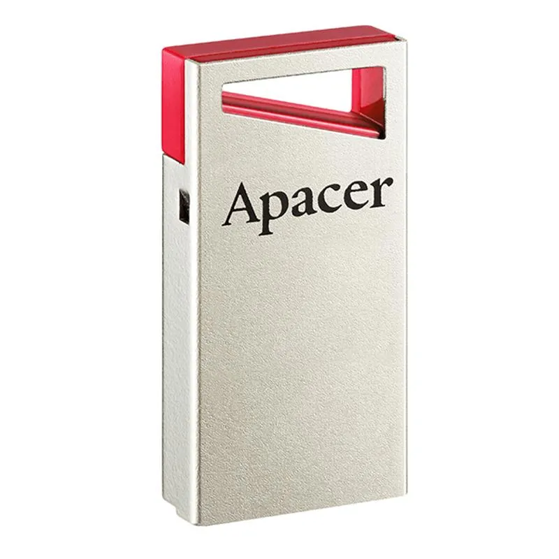 Флеш-накопичувач USB 64GB Apacer AH112 Gold/Red (AP64GAH112R-1) - мініатюра 2