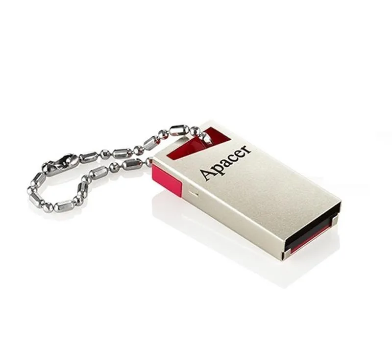 Флеш-накопичувач USB 64GB Apacer AH112 Gold/Red (AP64GAH112R-1) - мініатюра 4