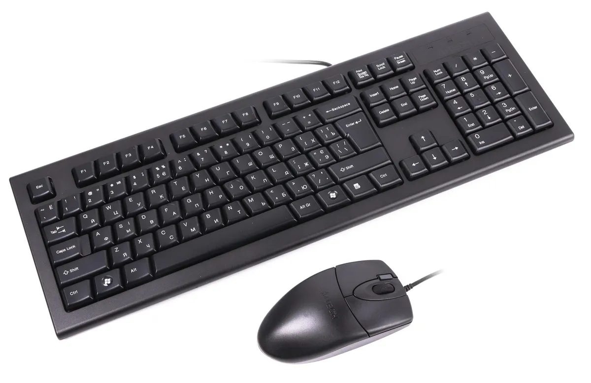 Комплект (клавіатура, миша) A4Tech KRS-8520D Black - мініатюра 2