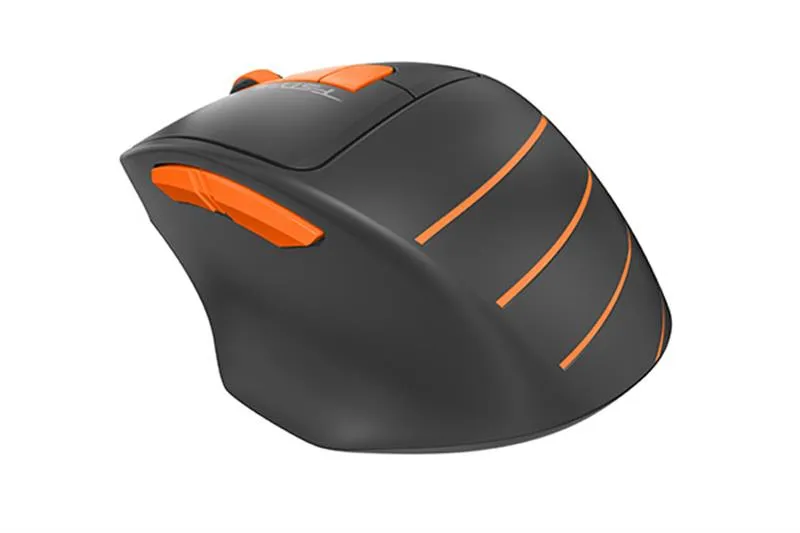 Миша бездротова A4Tech FG30 Black/Orange USB - зображення 1