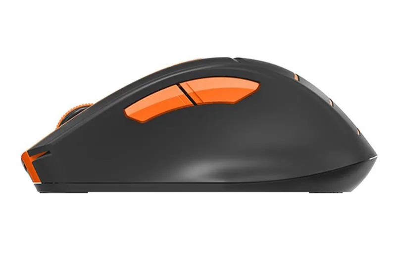 Миша бездротова A4Tech FG30 Black/Orange USB - мініатюра 2