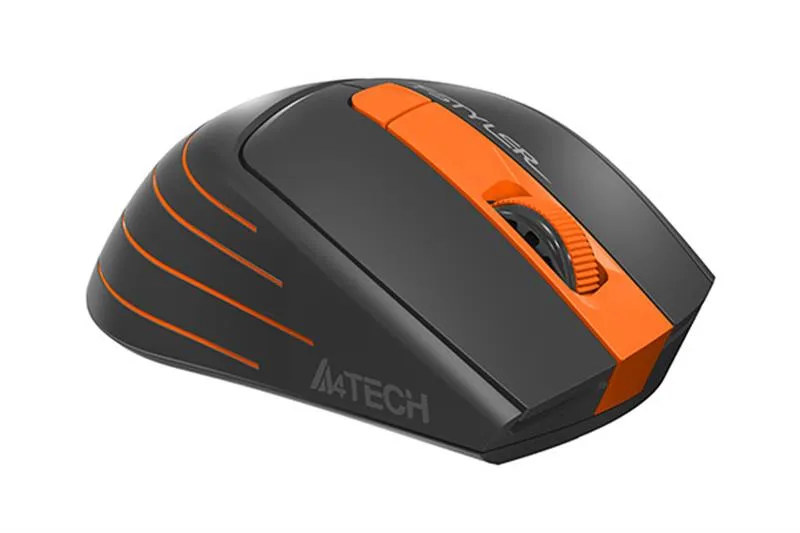 Миша бездротова A4Tech FG30 Black/Orange USB - мініатюра 4