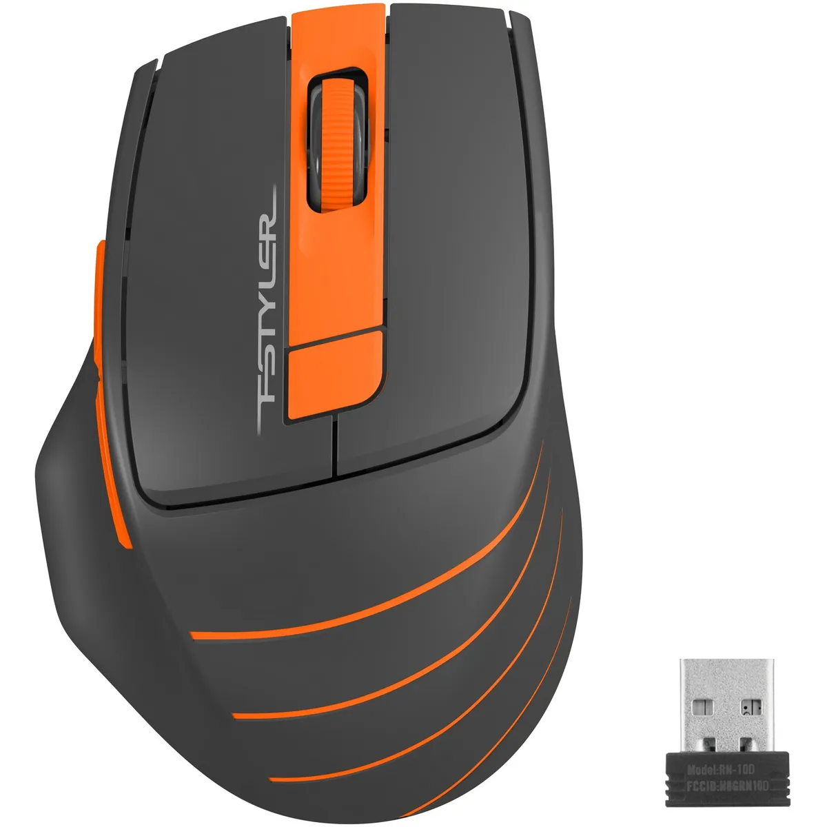 Миша бездротова A4Tech FG30 Black/Orange USB - мініатюра 5