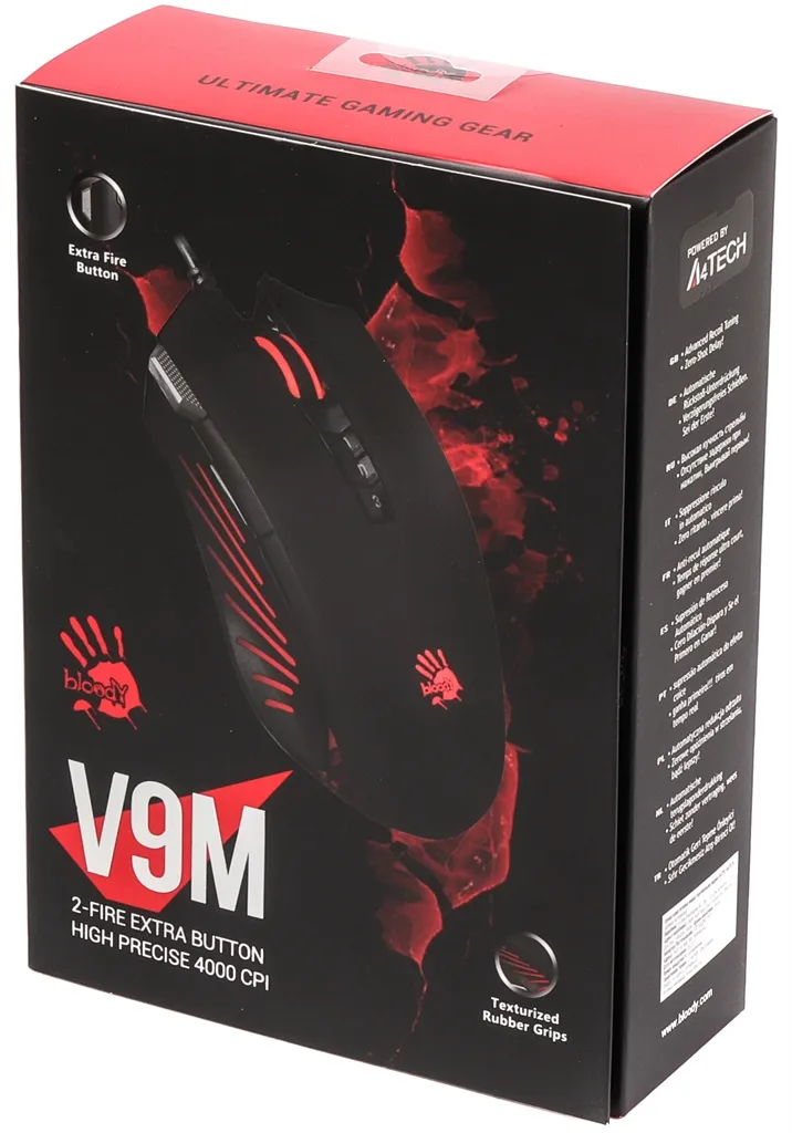 Миша A4Tech V9M Bloody Black Extra Fire Button - мініатюра 4