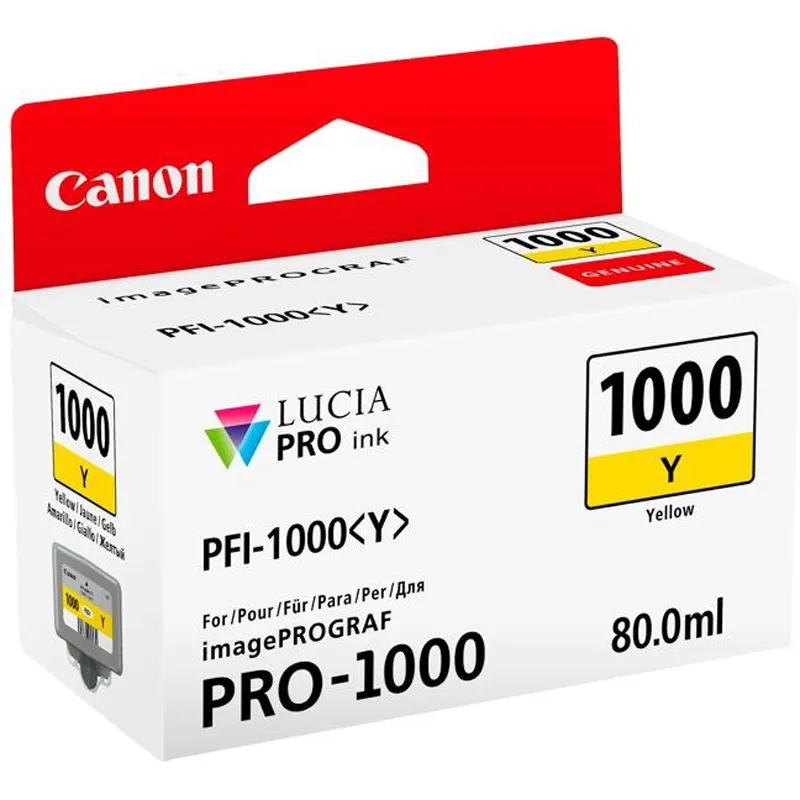 Картридж Canon (PFI-1000Y) Pixma Pro 1000 (0549C001) Yellow