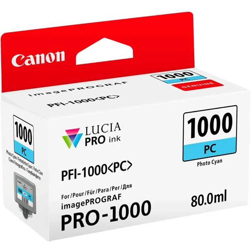 Картридж Canon (PFI-1000PC) Pixma Pro 1000 (0550C001) Photo Cyan