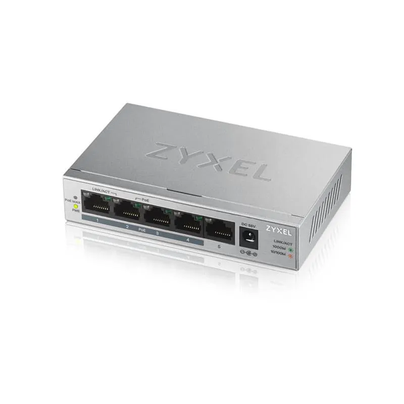 Комутатор ZYXEL GS1005HP (GS1005HP-EU0101F) - зображення 1