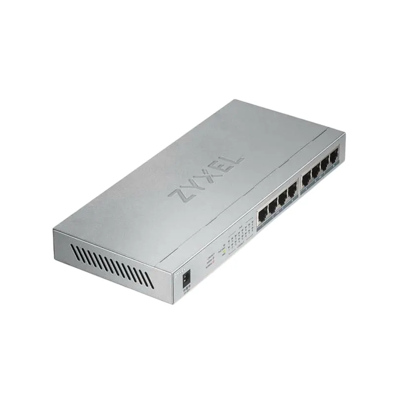 Комутатор ZYXEL GS1008HP (GS1008HP-EU0101F) - мініатюра 4