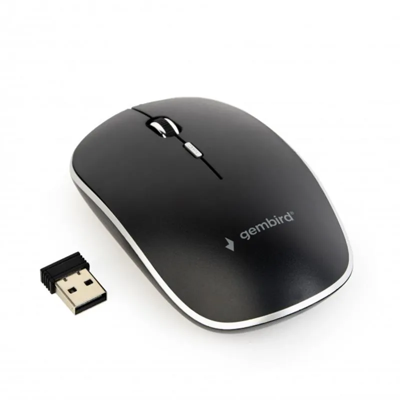 Миша бездротова Gembird MUSW-4B-01 Black USB - мініатюра 2
