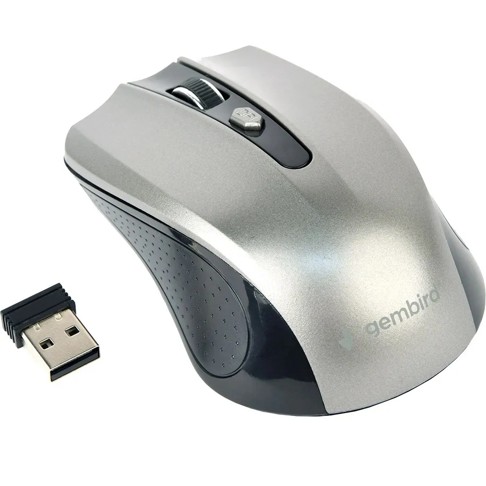 Миша бездротова Gembird MUSW-4B-04-BG Black/Grey USB - зображення 1