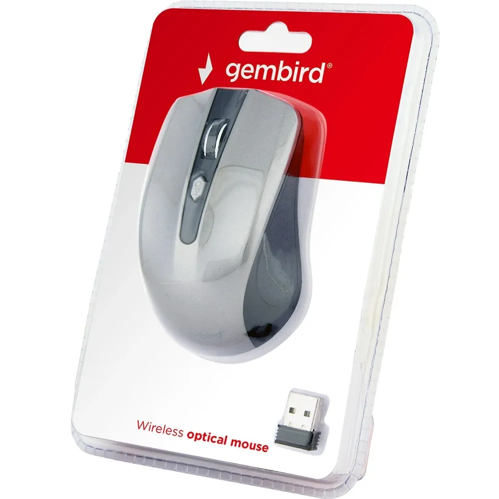 Миша бездротова Gembird MUSW-4B-04-BG Black/Grey USB - мініатюра 3