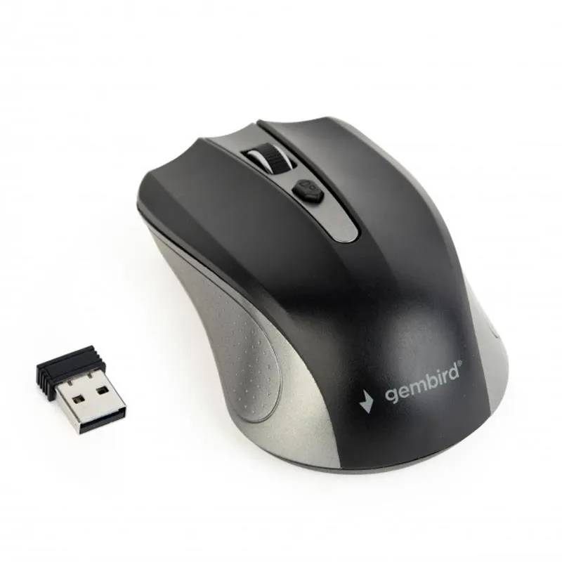 Миша бездротова Gembird MUSW-4B-04-GB Grey/Black - зображення 1