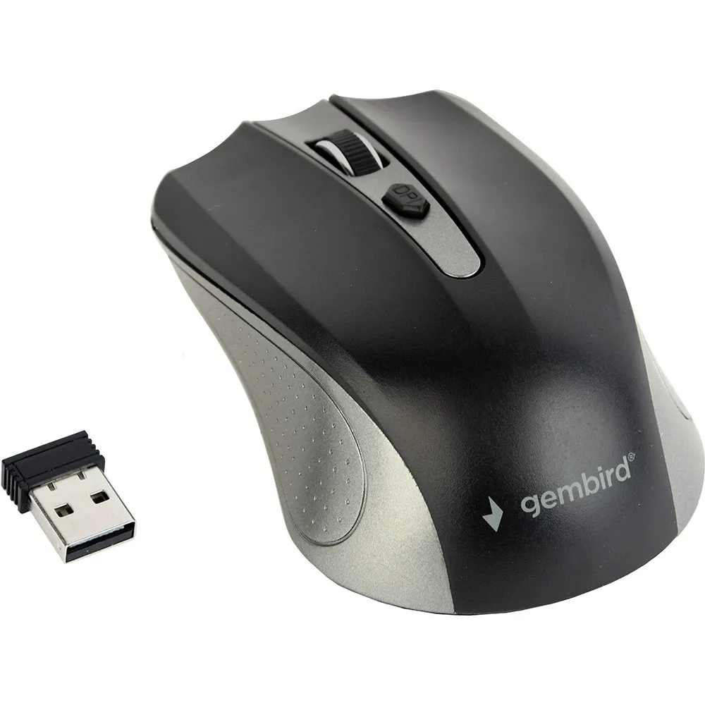 Миша бездротова Gembird MUSW-4B-04-GB Grey/Black - мініатюра 2