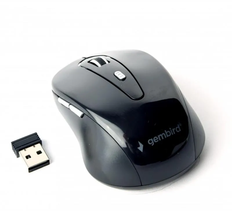 Миша бездротова Gembird MUSW-6B-01 Black - мініатюра 2